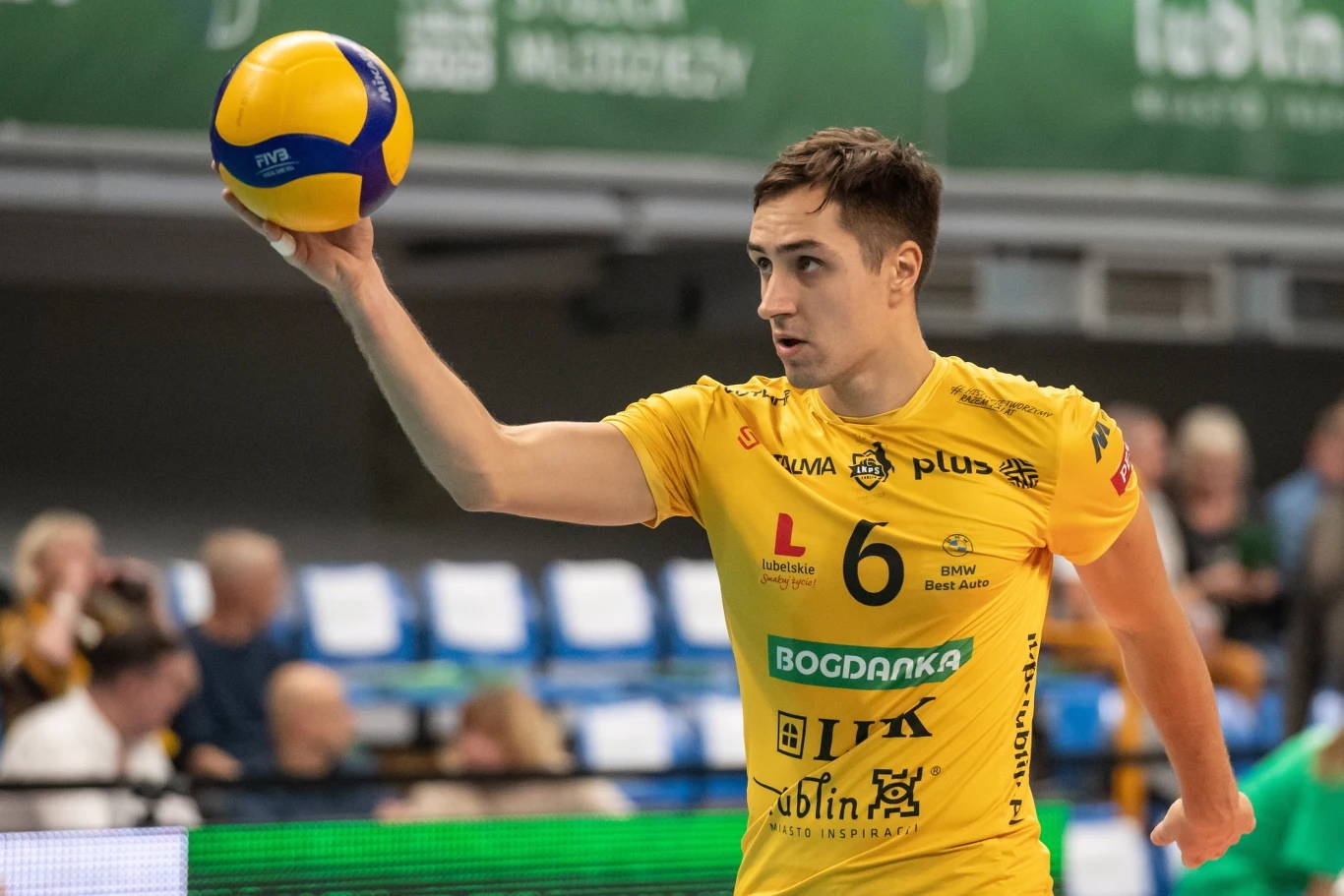 Mateusz Malinowski, atakujący zespołu z Lublina Mateusz Malinowski, atakujący zespołu z Lublina