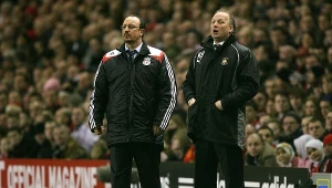 Kevin Blackwell w trakcie meczu FC Cup, w którym prowadził Luton Town w spotkaniu z Liverpoolem