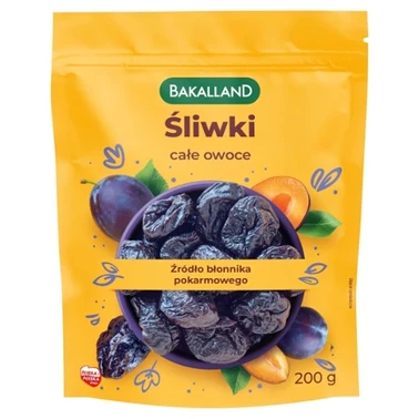 Bakalland Śliwki całe owoce 200 g - 0