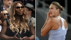 Wymowny gest Sereny Williams. Huczy od plotek o niej i Arynie Sabalence