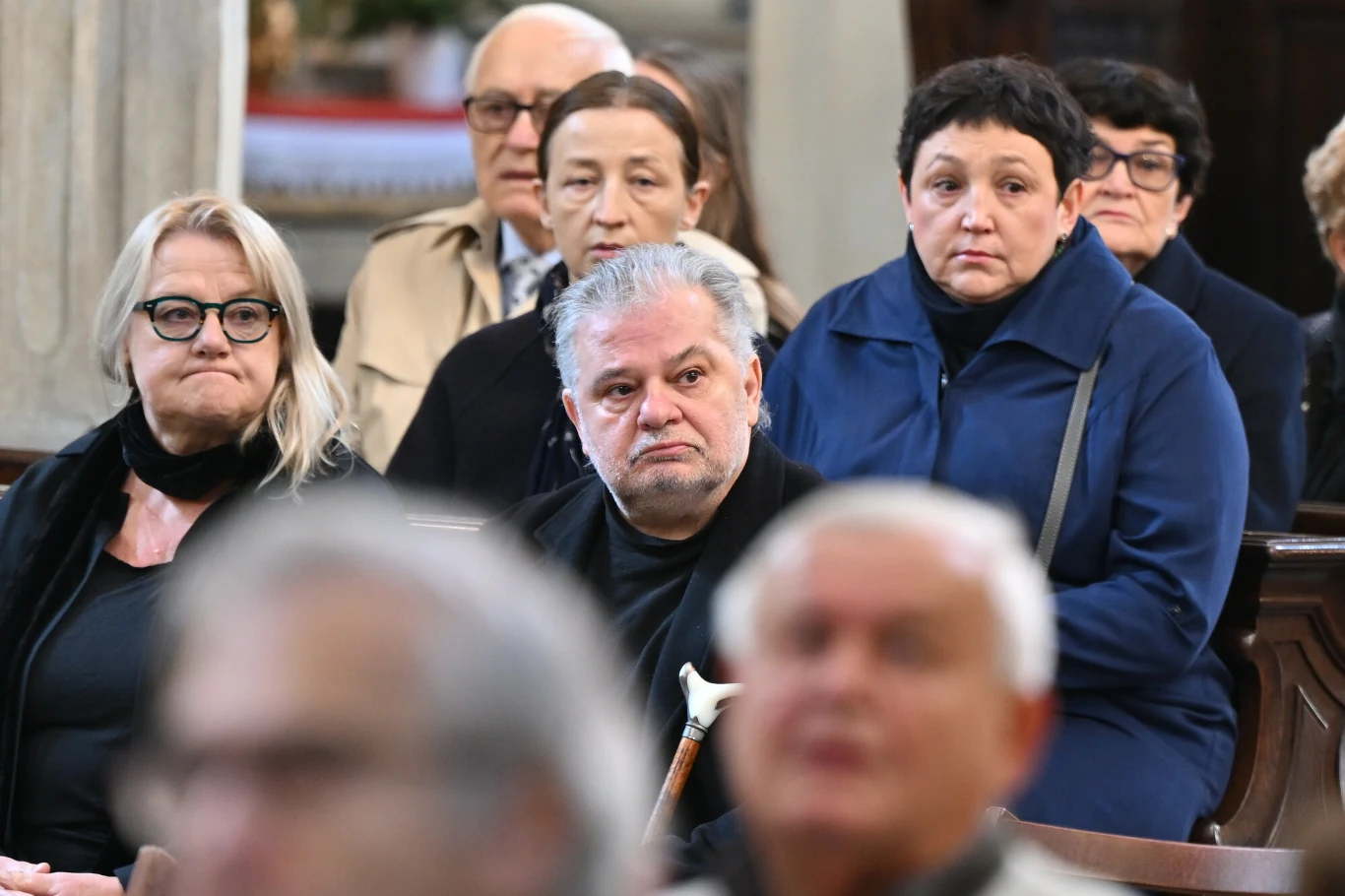 Krzysztof Globisz na pogrzebie Stanisława Radwana Krzysztof Globisz na pogrzebie Stanisława Radwana