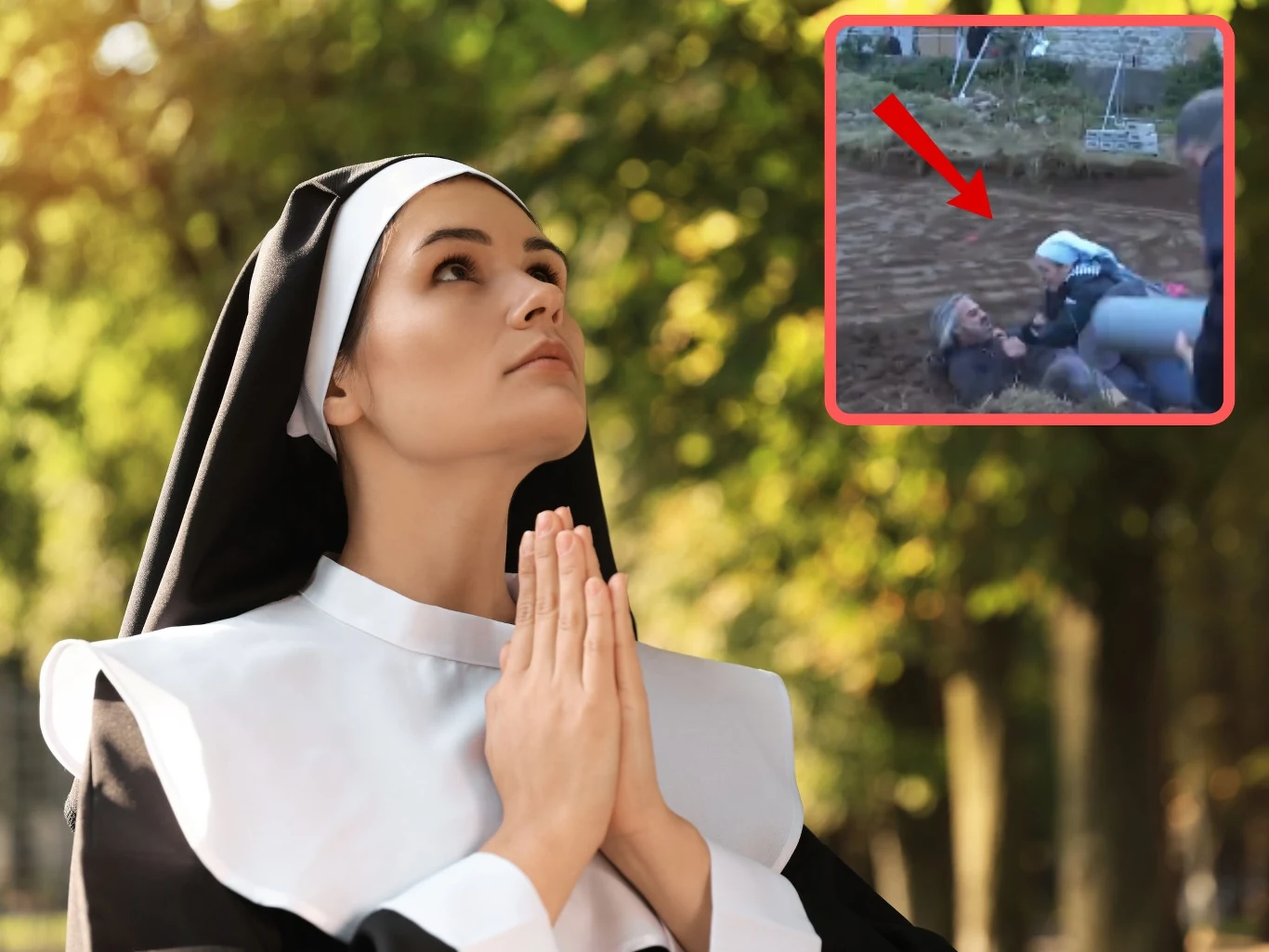 Francja. Zakonnica rzuciła się na aktywistę Francja. Zakonnica rzuciła się na aktywistę