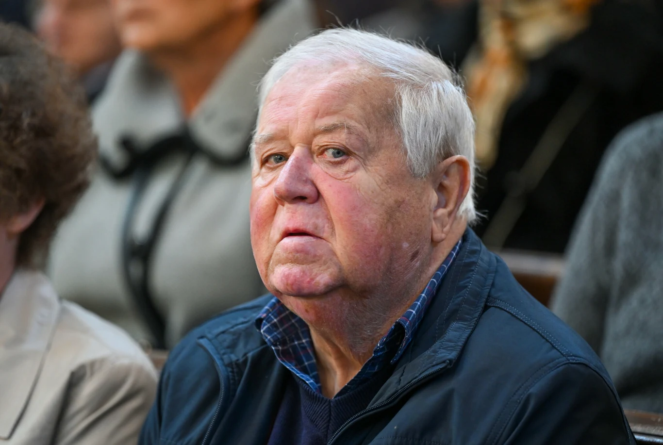 Marian Dziędziel na pogrzebie Stanisława Radwana Marian Dziędziel na pogrzebie Stanisława Radwana
