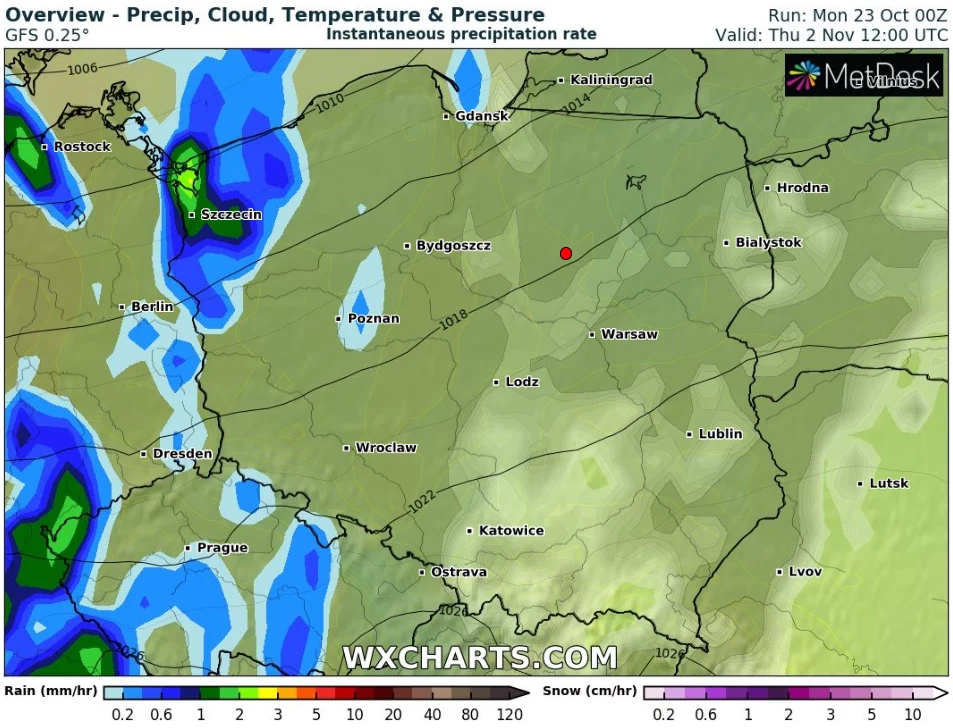 W Zaduszki temperatury będą zbliżone do tych ze Wszystkich Świętych. Więcej deszczu może się pojawić na północy i zachodzie kraju W Zaduszki temperatury będą zbliżone do tych ze Wszystkich Świętych. Więcej deszczu może się pojawić na północy i zachodzie kraju