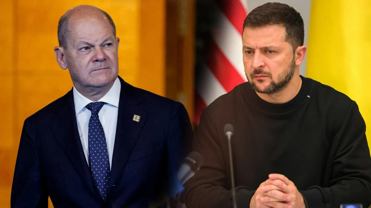 Olaf Scholz i Wołodymyr Zełenski Olaf Scholz i Wołodymyr Zełenski