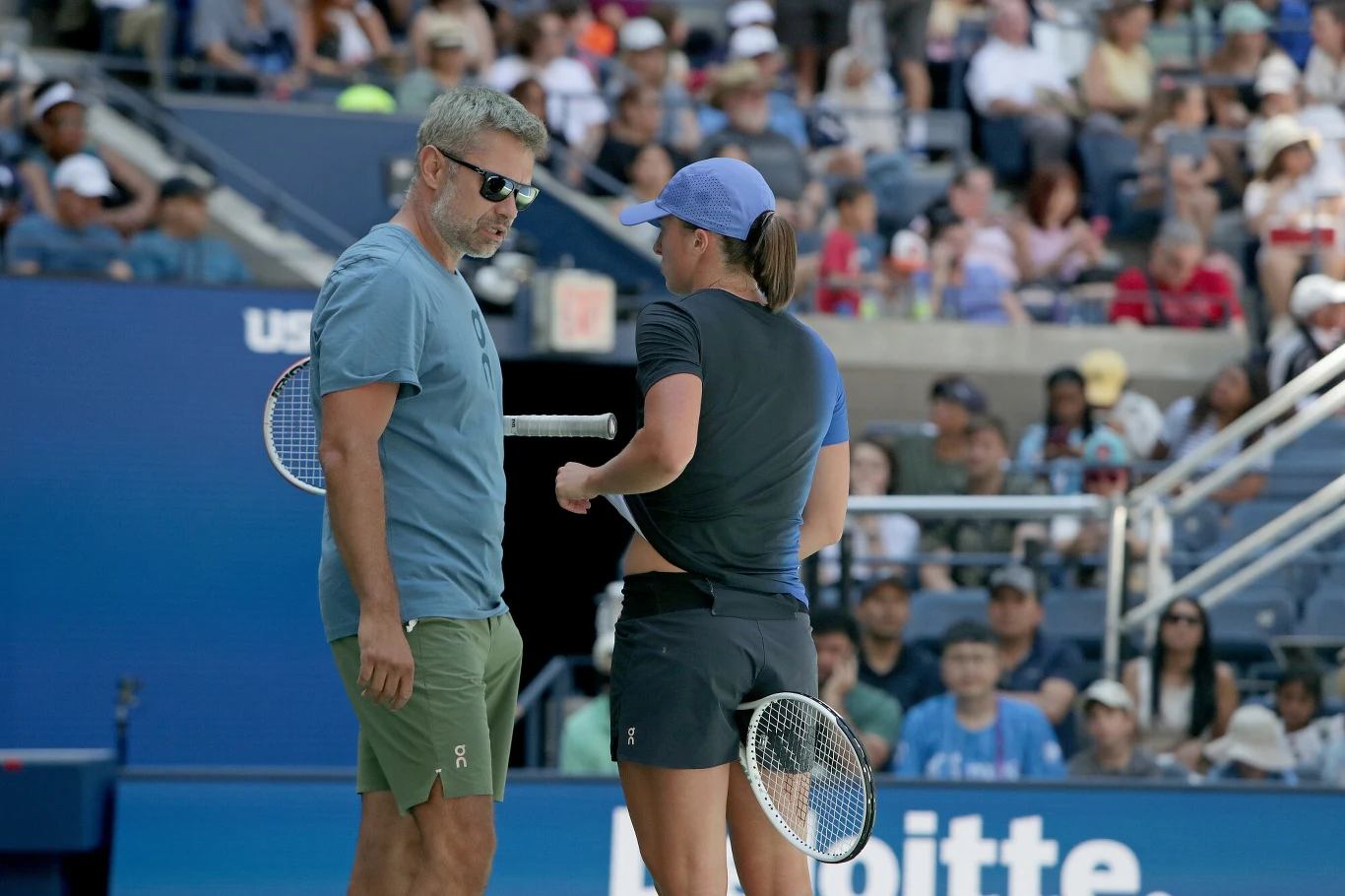 Tomasz Wiktorowski i Iga Świątek