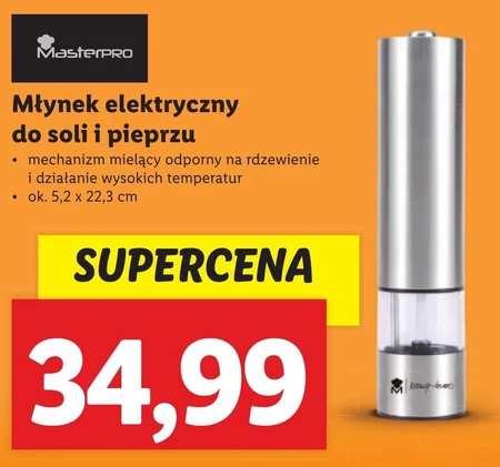 Młynek elektryczny Masterpro