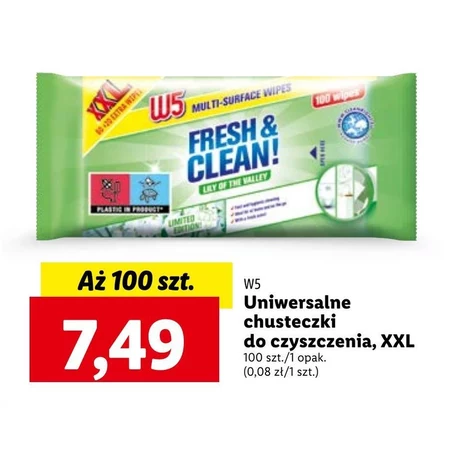 Chusteczki uniwersalne W5
