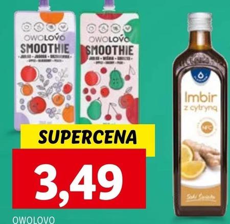 OWOLOVO Smoothie jabłko jagoda burak 250 ml