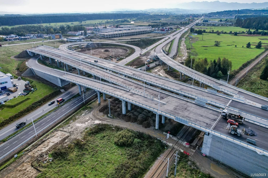 Budowany węzeł Nowy Targ - Południe. Tam kierowcy od środy pojadą inaczej