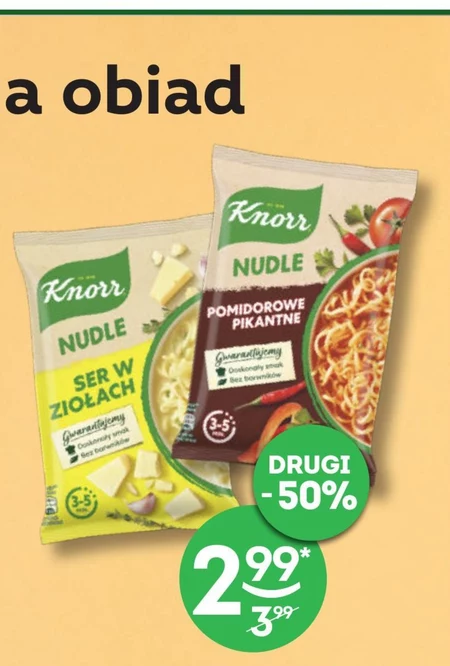 Knorr Nudle Zupa danie ser w ziołach 61 g