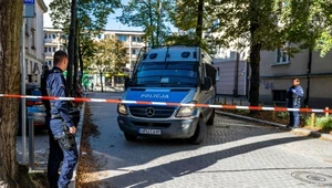 Policja na miejscu zdarzenia