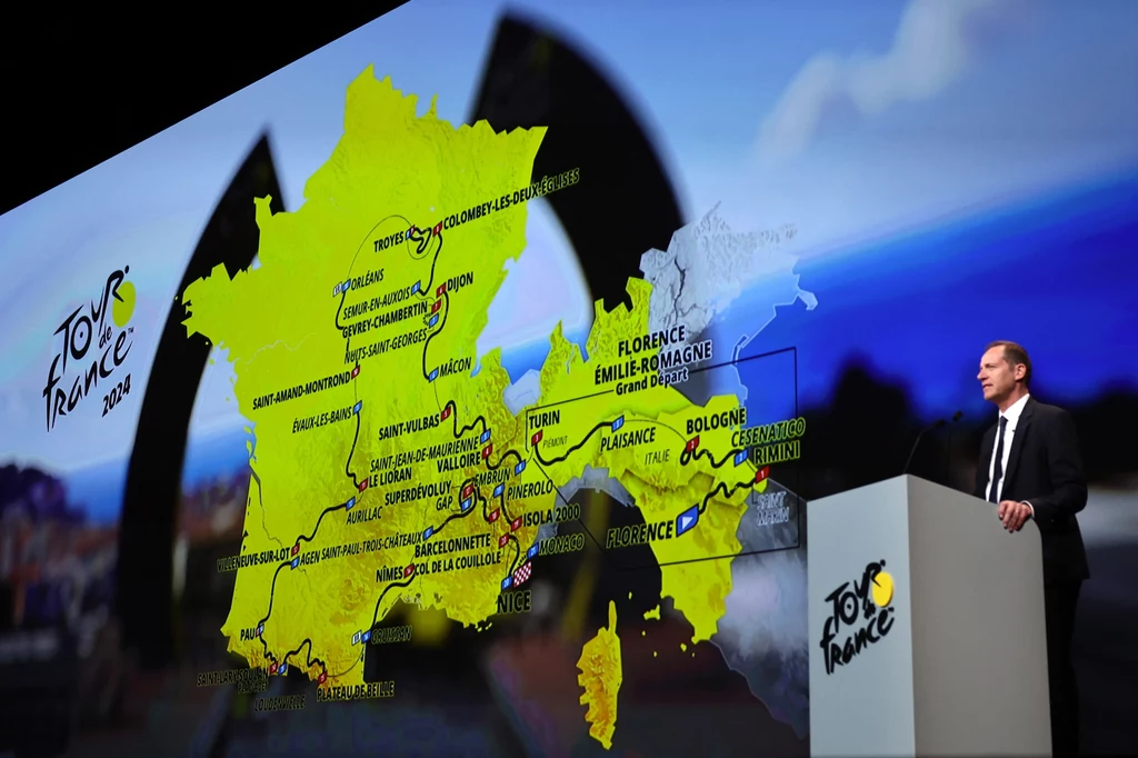 Przemawia Christian Prudhomme, dyrektor generalny Tour de France