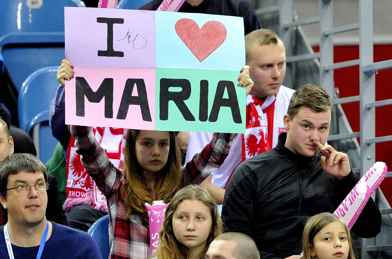 Kibice Marii Szarapowej