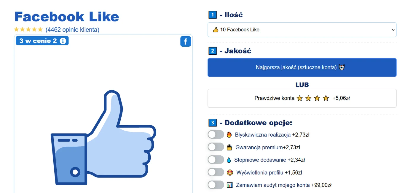 Screen ze strony wypromowani.pl, na której szybko i tanio można kupić lajki Screen ze strony wypromowani.pl, na której szybko i tanio można kupić lajki