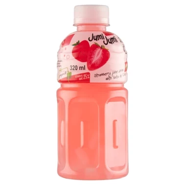 JumiJumi Napój truskawkowy z kawałkami galaretki kokosowej nata de coco 320 ml - 1