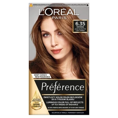 L'Oréal Paris Préférence Farba do włosów jasny bursztyn 6.35 Havana - 0