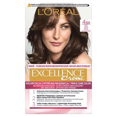 L'Oréal Paris Excellence Creme Farba do włosów 400 brąz - 0