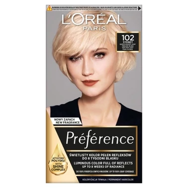 L'Oréal Paris Préférence Farba do włosów bardzo bardzo jasny perłowy blond 102 Sydney - 0