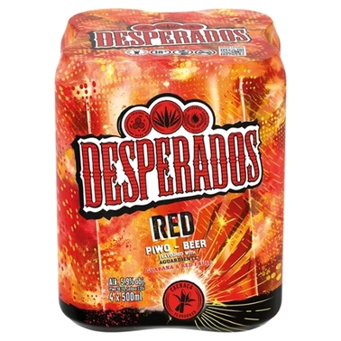Desperados Red Piwo 4 x 500 ml - 0