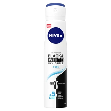 Nivea Black&White Invisible Pure Antyperspirant Spray 250ml - 0