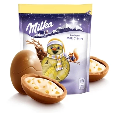 Milka Czekolada mleczna z nadzieniem mlecznym i kawałkami orzechów laskowych 86 g (14 sztuk) - 1