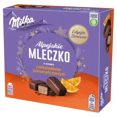 Milka Alpejskie Mleczko Pianka o smaku czekoladowo-pomarańczowym 330 g - 1