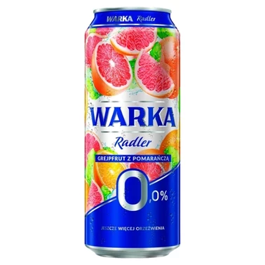 Warka Radler Piwo bezalkoholowe grejpfrut z pomarańczą 500 ml - 1