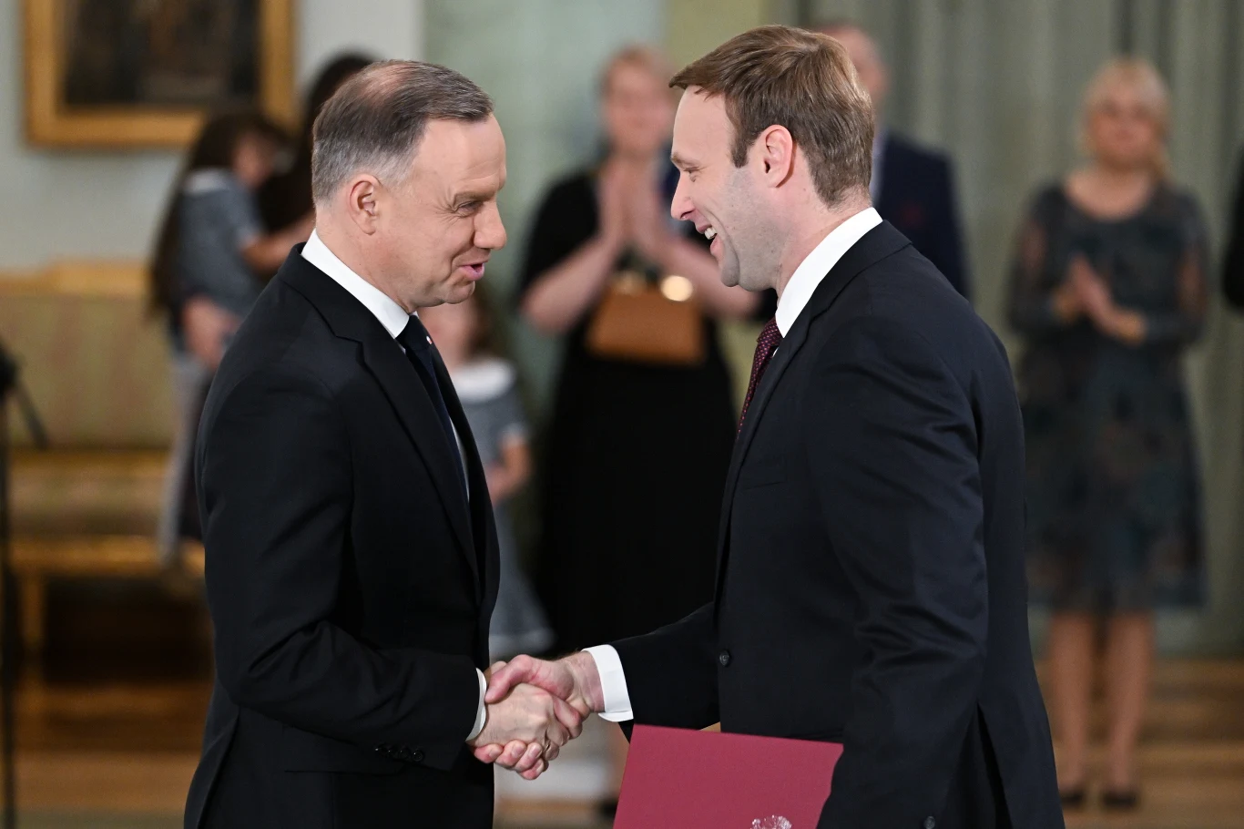 Prezydent Andrzej Duda oraz szef jego gabinetu Marcin Mastalerek Prezydent Andrzej Duda oraz szef jego gabinetu Marcin Mastalerek