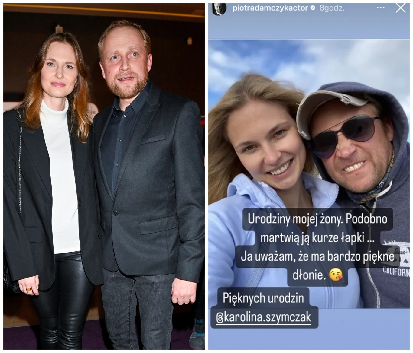 Karolina Szymczak i Piotr Adamczyk, fot. https://www.instagram.com/piotradamczykactor/