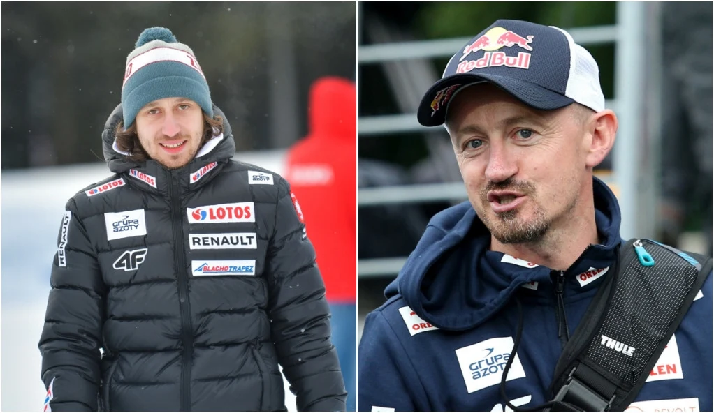 Jan Winkiel (po lewej) i Adam Małysz Jan Winkiel (po lewej) i Adam Małysz