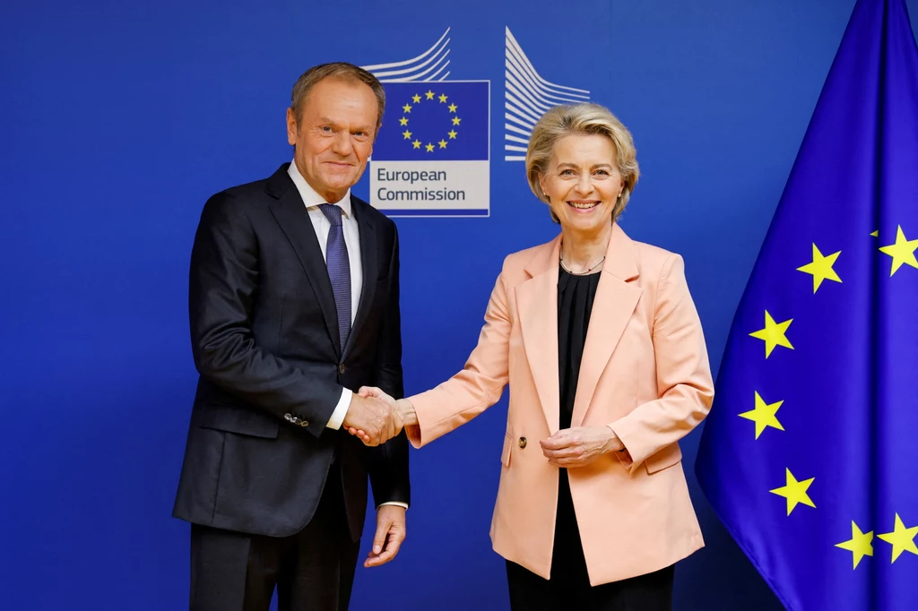 Donald Tusk i szefowa KE Ursula von der Leyen Donald Tusk i szefowa KE Ursula von der Leyen