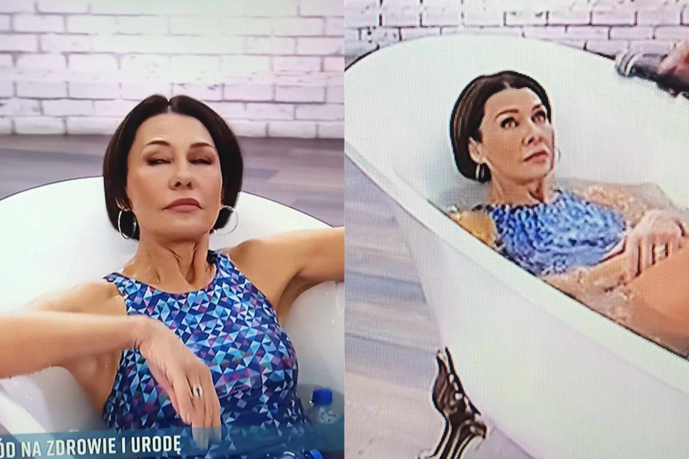 Anna Popek kąpie się w "Pytaniu na śniadanie"