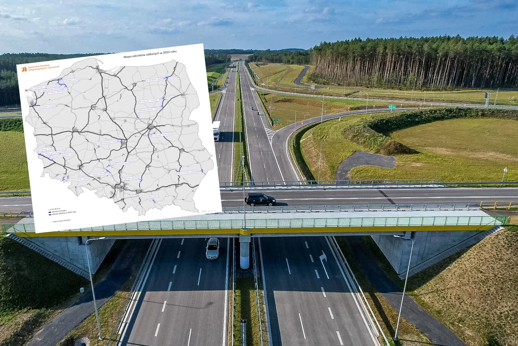 W 2023 roku do użytku oddano już 266,5 km nowych dróg ekspresowych i autostrad w Polsce / fot. Mateusz Grzeszczuk GDDKiA