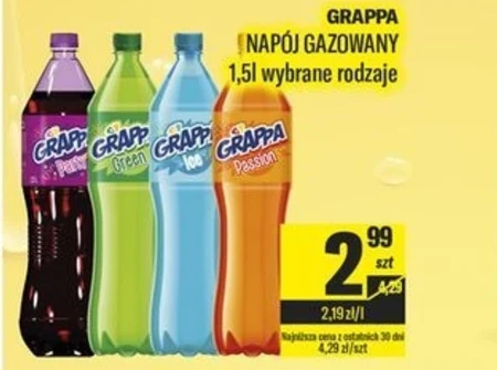 Grappa Passion Napój gazowany o smaku mango 1,5 l