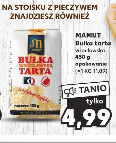 Mamut Bułka wrocławska tarta 450 g
