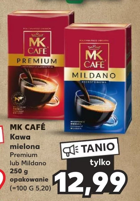 MK Café Mildano Kawa palona mielona bezkofeinowa 250 g