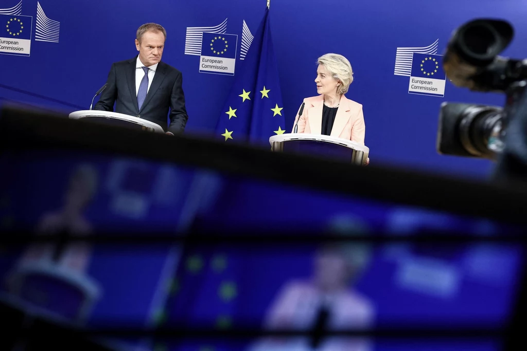 Donald Tusk i Ursula von der Leyen Donald Tusk i Ursula von der Leyen