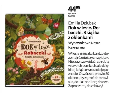 Rok w lesie. Robaczki. Książka z okienkami
