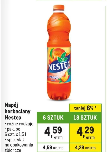 Nestea Joy Napój owocowo-herbaciany o smaku mango i ananasa 1,5 l