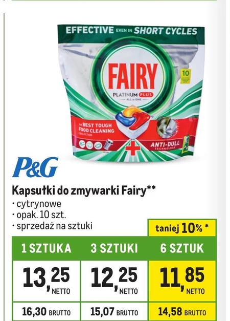 Kapsułki do zmywarki Fairy