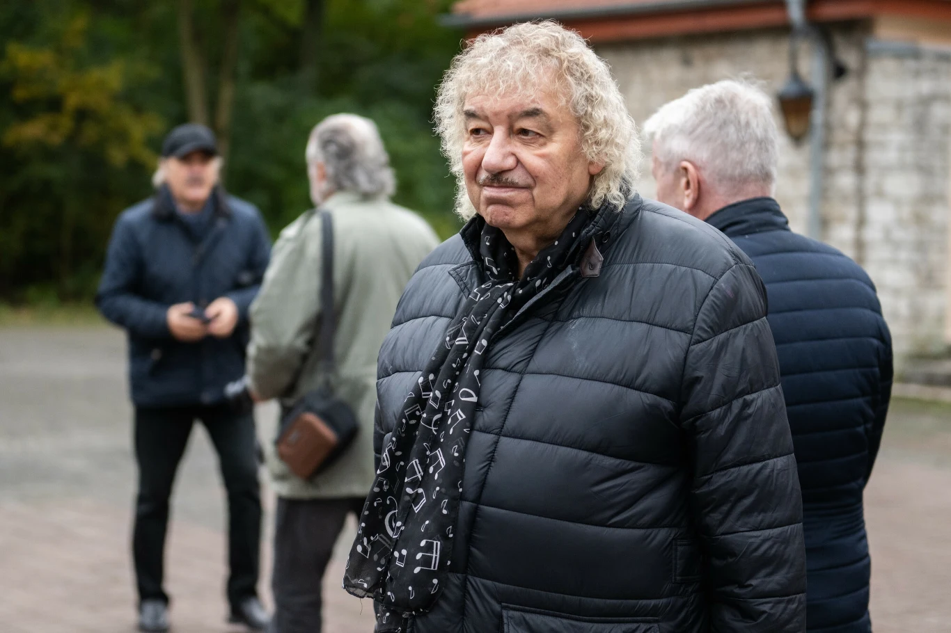 Pogrzeb Wojciech Kordy. Na zdjęciu Piotr Kuźniak z Trubadurów