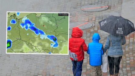 W sobotę w wielu miejscach kraju będzie padał deszcz - prognozuje IMGW. Może też padać deszcz ze śniegiem