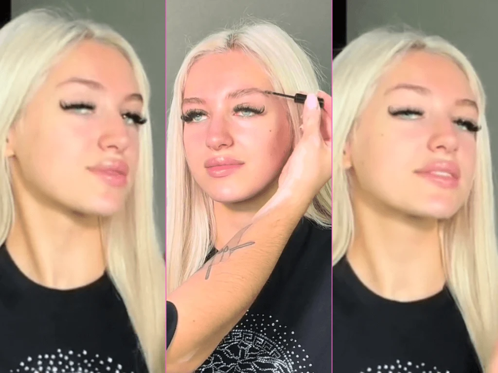 Caroline Derpienski bez makijażu Caroline Derpienski bez makijażu