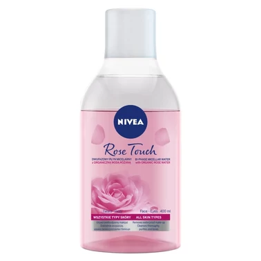 Nivea Rose Touch Dwufazowy Płyn Micelarny z organiczną wodą różaną 400 ml - 0