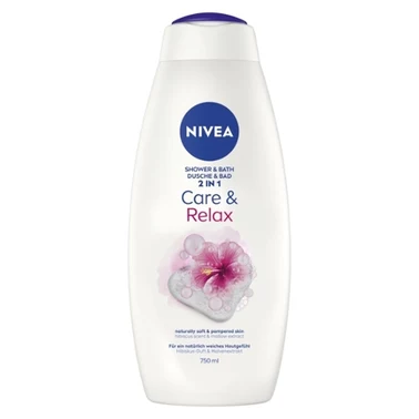Nivea Care & Relax Płyn DO Kąpieli I ŻEL POD Prysznic 2W1 750 ml - 1