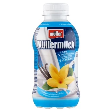 Müller Müllermilch Napój mleczny o smaku waniliowym 400 g - 0
