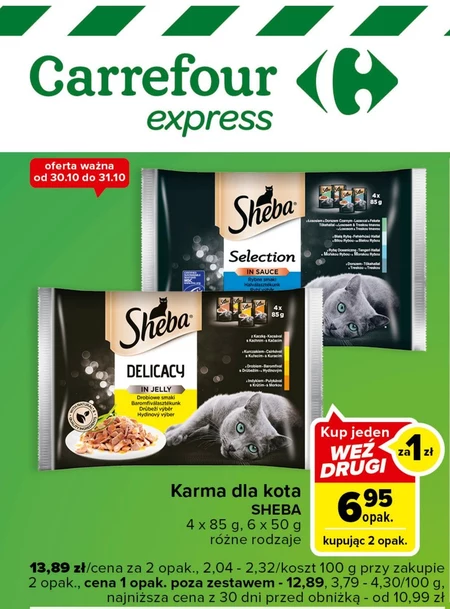 Karma dla kota Sheba
