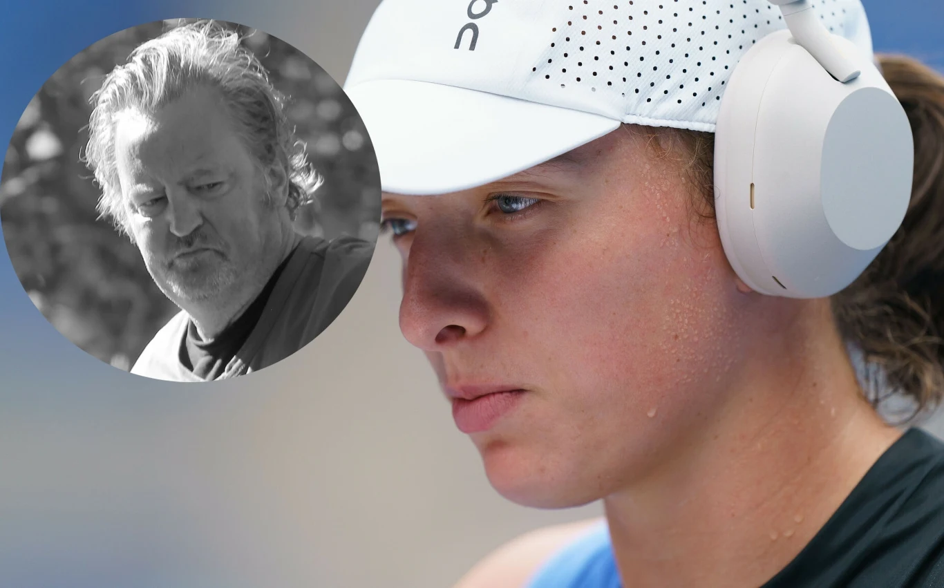 Matthew Perry był na meczu Igi Świątek Matthew Perry był na meczu Igi Świątek