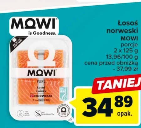 Mowi Pure Łosoś świeży 250 (2 sztuki)